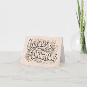 Cartão Placa de natais vintages   Frota de Natal feliz