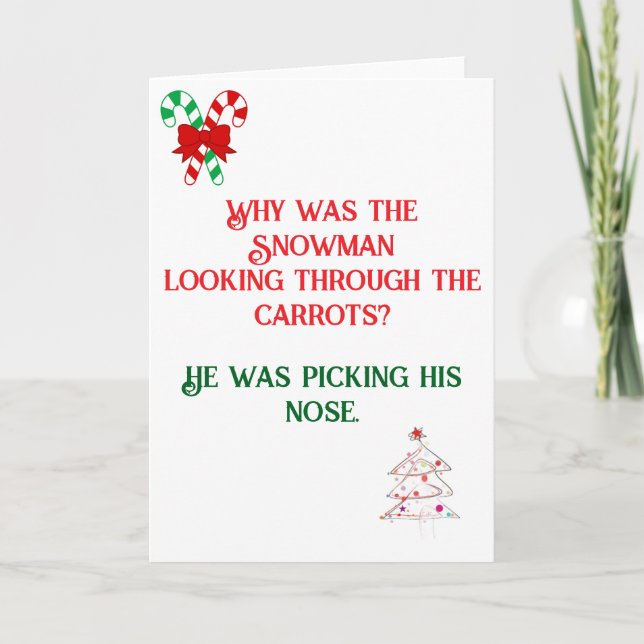 Cartão Placa de Natal projetada para Piada pai (Frente)