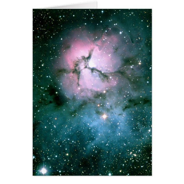Cartão Placa de Nebula Trifid (Frente)