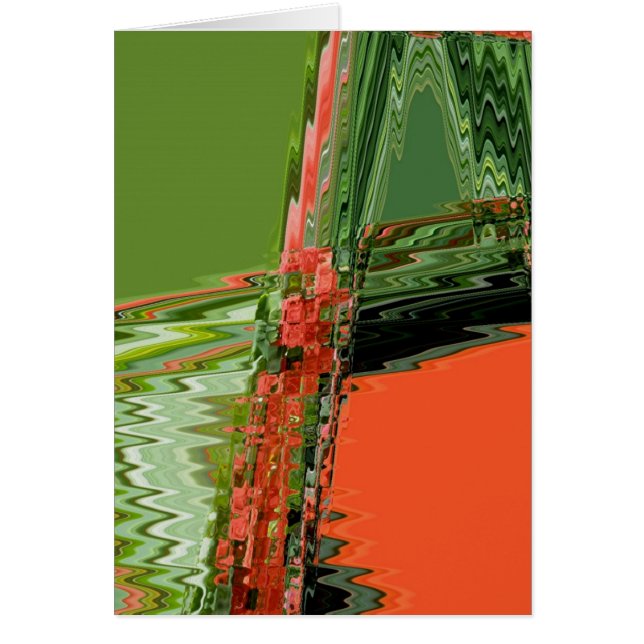 Cartão Placa de Nota de Abstrato Begonia (Frente)