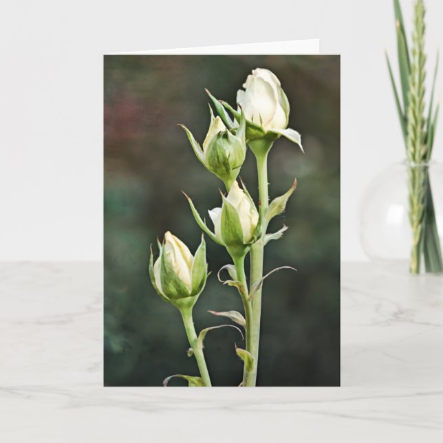 Cartão Placa de Nota de Arte em Bunch rosa (Frente)