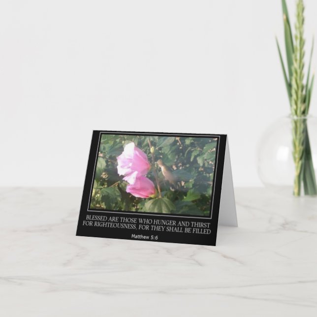 Cartão Placa de Nota de Escritura de Hummingbird (Frente)