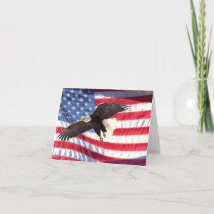 Cartão Placa de Nota de Marca e Águia Americana