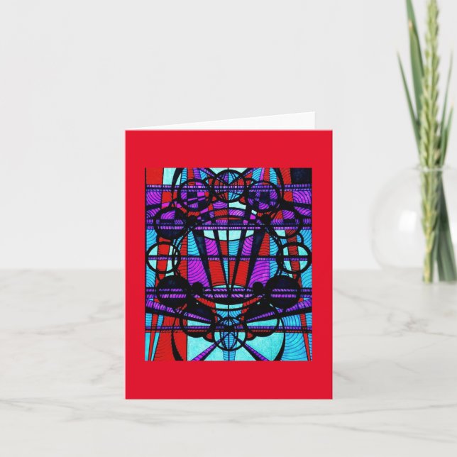 Cartão Placa de Nota de vazio (Art Deco/Steampunk) (Frente)