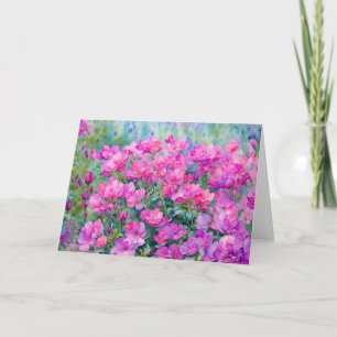 Cartão Placa de Nota de Vazio de Arte do Jardim de Flor R