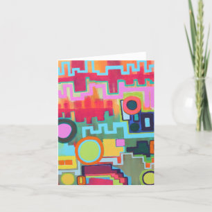 Cartão Placa de Nota de Vazio Metropolis