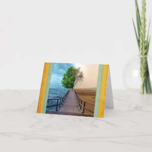 Cartão Placa de Nota de Vistas Opostas