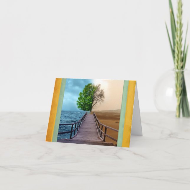 Cartão Placa de Nota de Vistas Opostas (Frente)