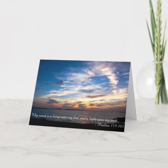 Cartão Placa De Nota Do Psalms 119 (Frente)