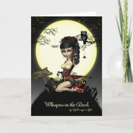Cartão Placa de Nota do Vazio Lolita Steampunk Gótico