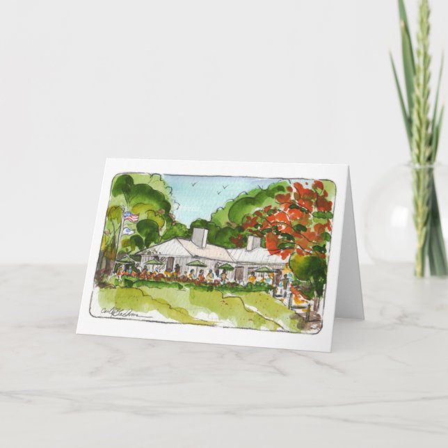 Cartão Placa de Nota Dobrada de Chave de Cabbage (Frente)