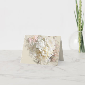 Cartão Placa de Nota Floral de Pastel