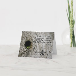 Cartão Placa de Nota Inspiracional de Conquista