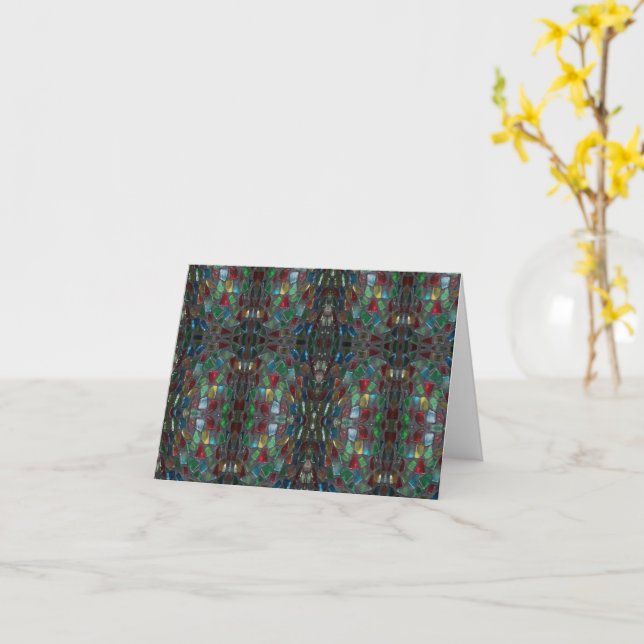 Cartão Placa de Nota Inspirativa de Vidro Estampada (Flor Amarela)