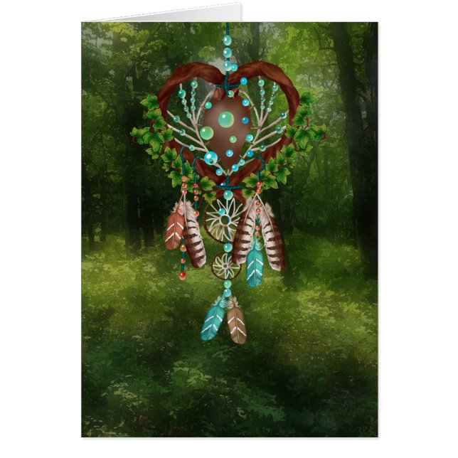 Cartão Placa de Ocasião Americana Nativa (Frente)