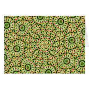 Cartão Placa de ondas psicodélicas