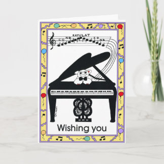 Cartão Placa de parabéns