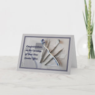 Cartão Placa de parabéns Abrindo Novo Escritório Dental