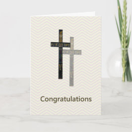 Cartão Placa de parabéns ao tornar-se um Monsenhor