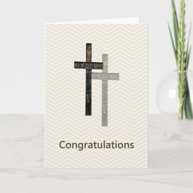 Cartão Placa de parabéns ao tornar-se um Monsenhor (Frente)