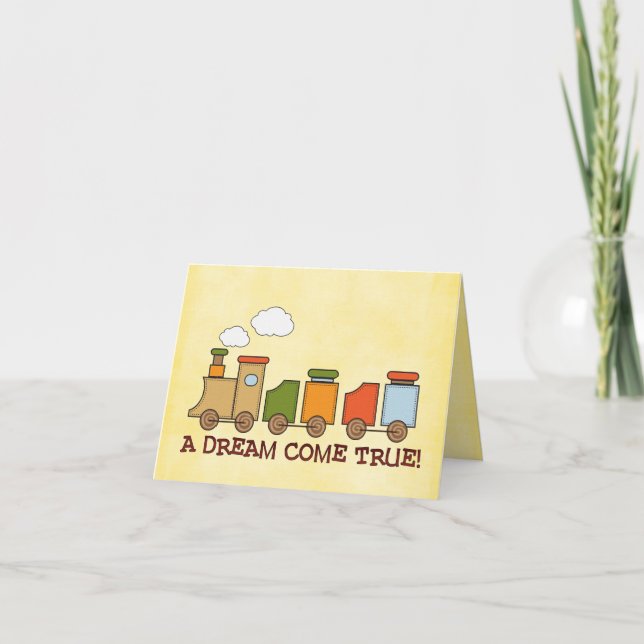 Cartão placa de parabéns de adoção (Frente)