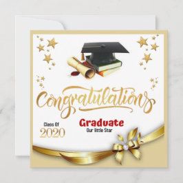Cartão Placa de Parabéns de Graduação