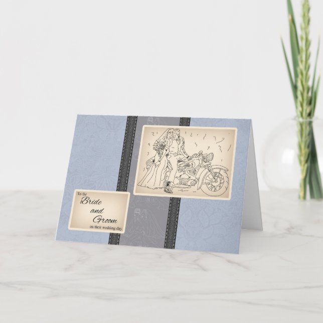 Cartão Placa De Parabéns De Motocicleta E De Escalão (Frente)