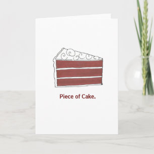 Cartão Placa de Parabéns do Bolo Vermelho de Veludo Verme