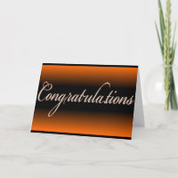 Placa de Parabéns preto Elegante