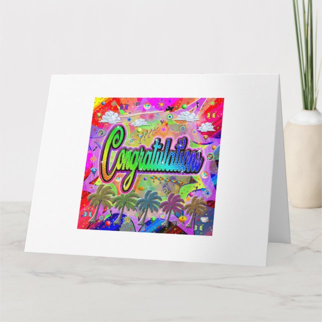 Cartão Placa de parabéns ~ Vista Express (Frente)