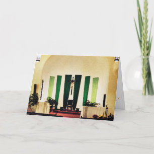 Cartão Placa de Páscoa "Altar a sua fé"