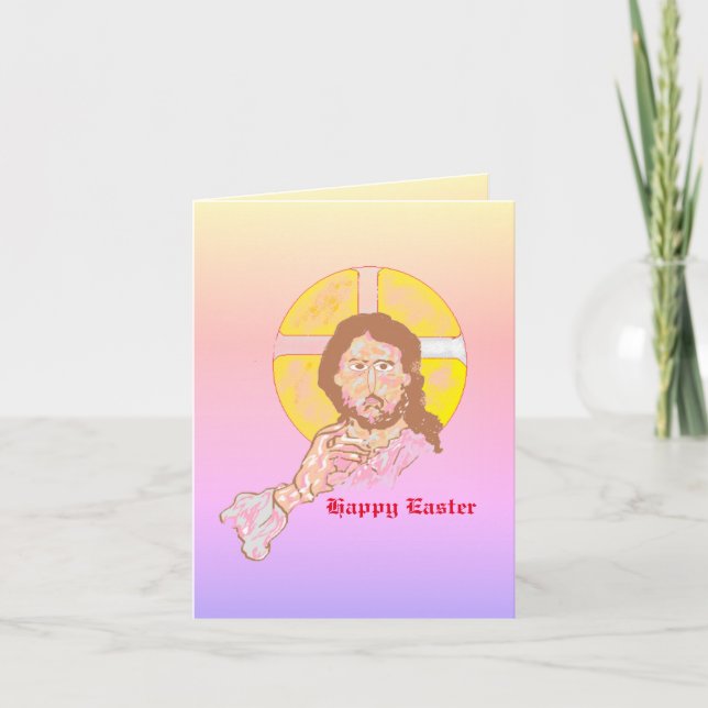 Cartão Placa de páscoa: O Cristo Aumentou (Frente)