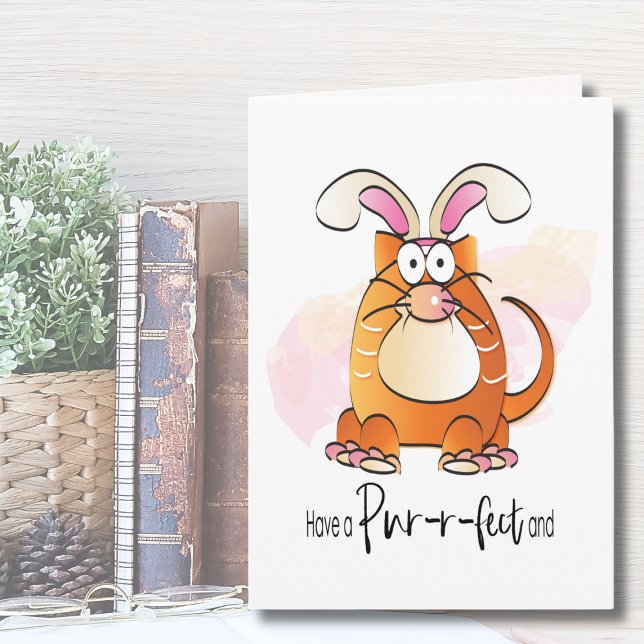 Cartão Placa de páscoa para Cat Lover (Criador carregado)