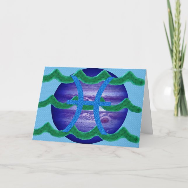 Cartão Placa de peixes (Frente)