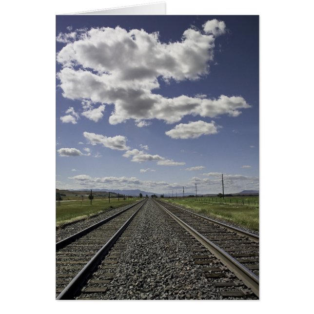Cartão Placa de Perspectiva Ferroviária (Frente)