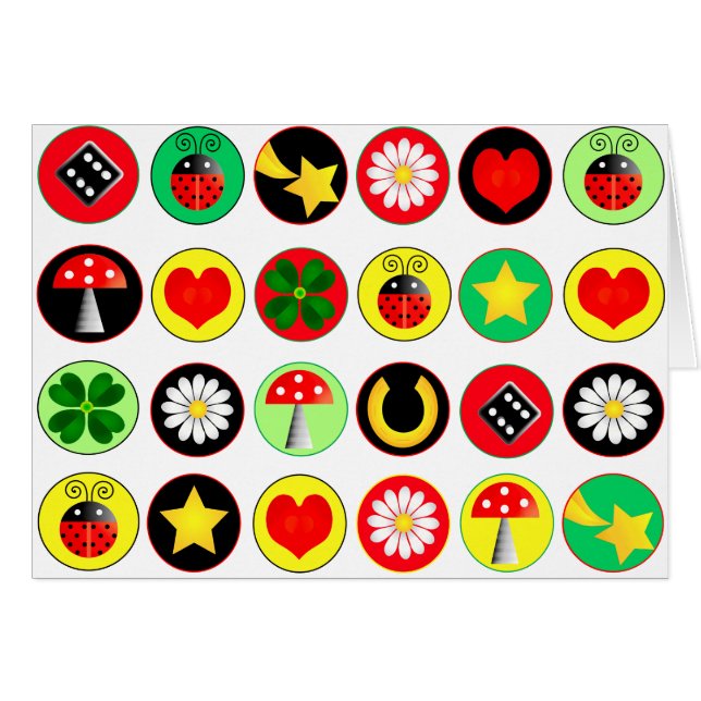 CARTÃO PLACA DE PONTOS DE SORTE (Frente Horizontal)