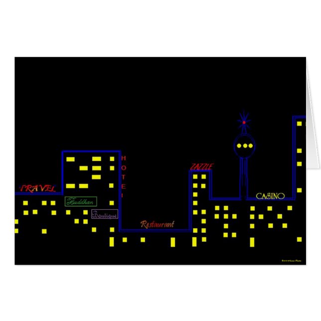 Cartão Placa de proteção da cidade (Frente Horizontal)