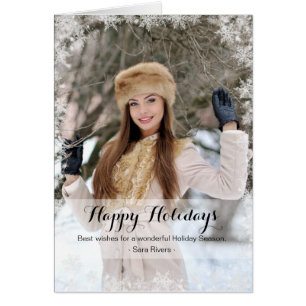 Cartão Placa de quadro Snowflakes