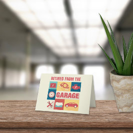 Cartão Placa de Reparação Automática de Carros Mecânicos