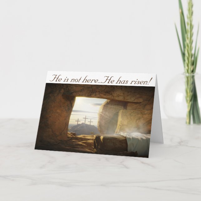 Cartão Placa de ressurreição (Frente)