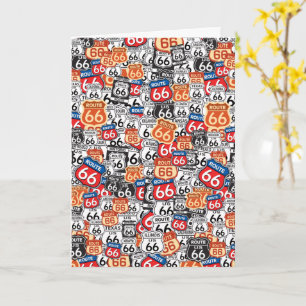 Cartão Placa de rota 66