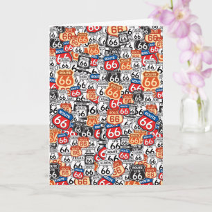 Cartão Placa de rota 66