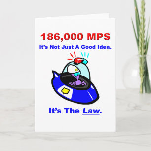 Cartão Placa de Saudação 186.000 MPS
