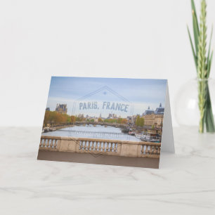 Cartão Placa de Saudação da Série 02 Paris