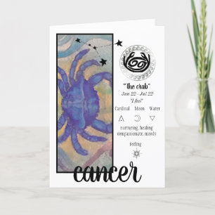 Cartão Placa de saudação de cancer