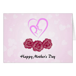 Cartão Placa de saudação de Dia de as mães feliz