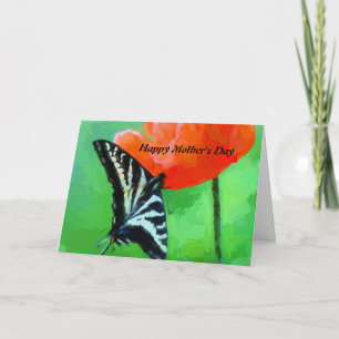 Cartão Placa de saudação de Dia de as mães feliz dobra