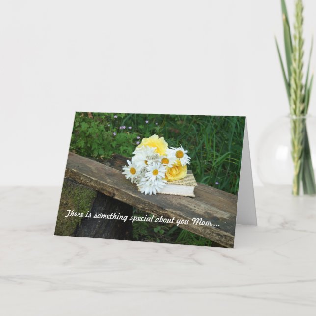 Cartão Placa de saudação de Dia de as mães feliz dobrada (Frente)