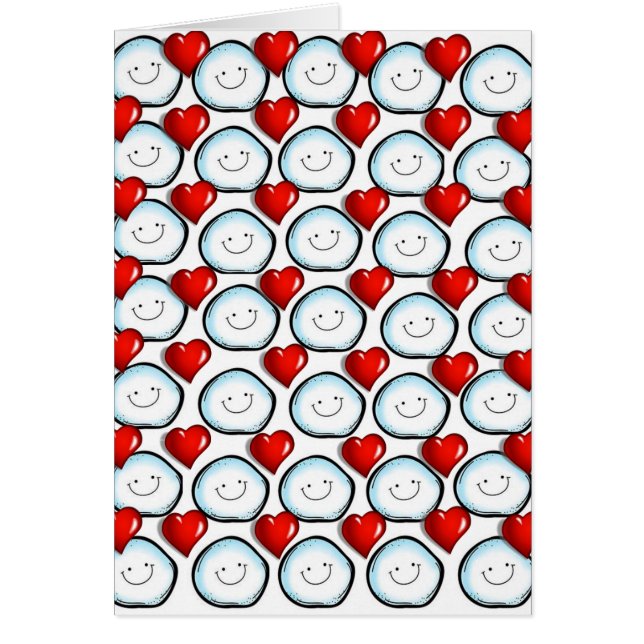 Cartão Placa de saudação de dia de os namorados (Frente)