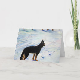 Cartão Placa de saudação de german shepherd